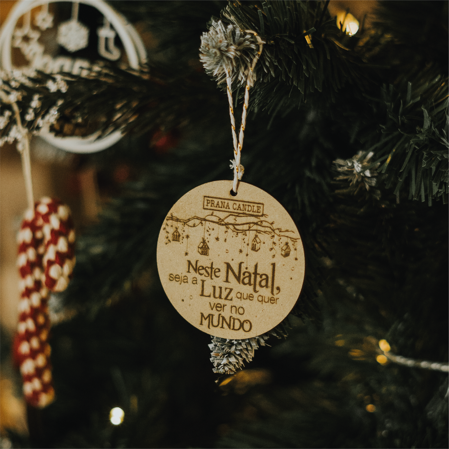 Vela de Natal + Tampa